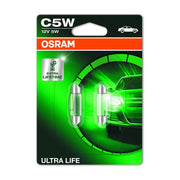 Osram ULTRA LIFE C5W halogen, indoor lighting, 6418ULT-02B, 12 V passenger car, Osram  - Dynamic Drive