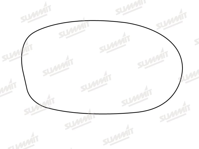 Summit Stick-On Standard Mirror Glass fits Fiat Seicento RHS Summit - Dynamic Drive