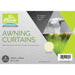 Via Mondo Awning Curtains 145 X 90Cm (8) Cream QQ123456A Via Mondo - Dynamic Drive