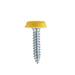 Sealey Numberplate Screw Plastic Enclosed Head 4.8 x 24mm Yellow Pack of 50 Sealey - Dynamic Drive