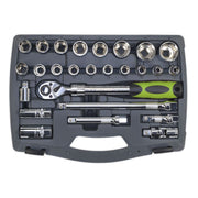 Sealey Socket Set 26pc 1/2"Sq Drive 6pt WallDrive Metric AK7961 Sealey - Dynamic Drive
