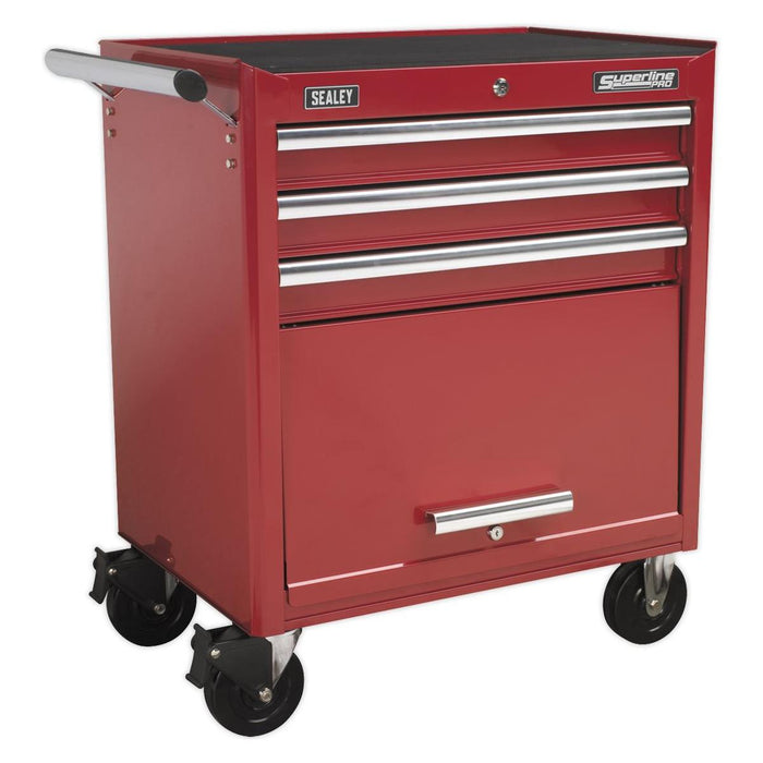 Sealey Rollcab 3 Drawer with Ball Bearing Slides - Red AP33439 Sealey - Dynamic Drive