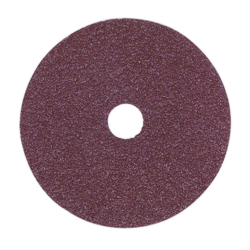 Sealey Sanding Disc Fibre Backed115mm 36Grit Pack of 25 FBD11536 Sealey - Dynamic Drive