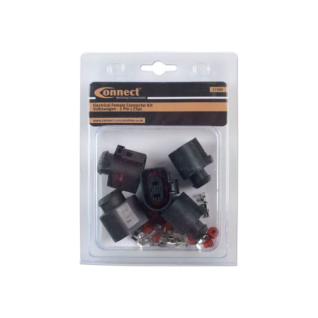 Tool Connection for VW Electrical Female Connector 4.8mm 2 Pin Kit 25pc 37390 Tool Connection - Dynamic Drive