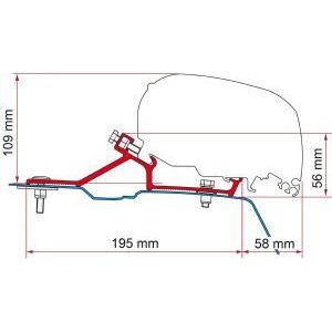 Fiamma F80/F65 Adapter Kit Renault Master H2 After 2010 98655-881 Fiamma - Dynamic Drive