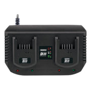 Draper D20 20V Fast Twin Battery Charger, 2 x 3.5A 92239 Draper - Dynamic Drive