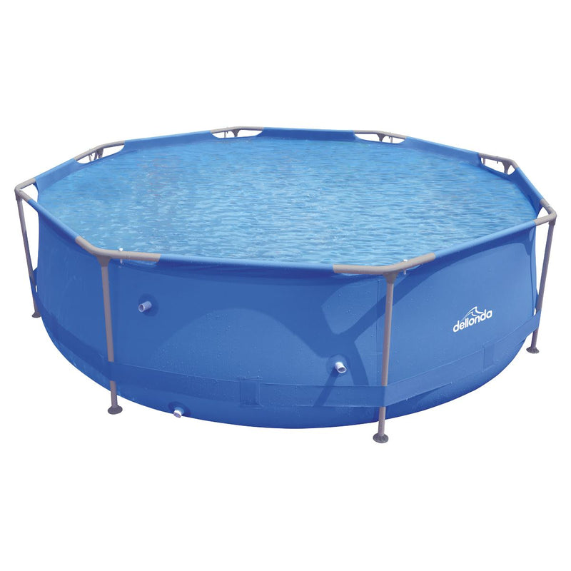 Dellonda Steel Frame Round Swimming Pool & Filter Pump 10ft - Blue DL19 Dellonda - Dynamic Drive