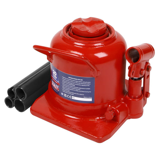 Sealey Low Profile Telescopic Bottle Jack 20 Tonne BJ20LE Sealey - Dynamic Drive