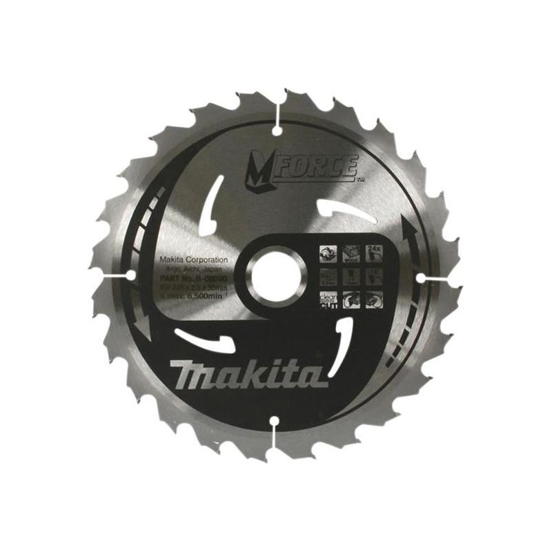 Makita B-07967 MForce™ Portable Saw Blade 190 x 30mm x 12T Makita - Dynamic Drive