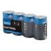 Draper PowerUP Ultra Alkaline D Batteries (Pack of 4) 03979 Draper - Dynamic Drive