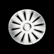 14" 4 x Alloy Look Grey & Silver Multi-Spoke Wheel Trims Hub Caps Covers Simply  - Dynamic Drive