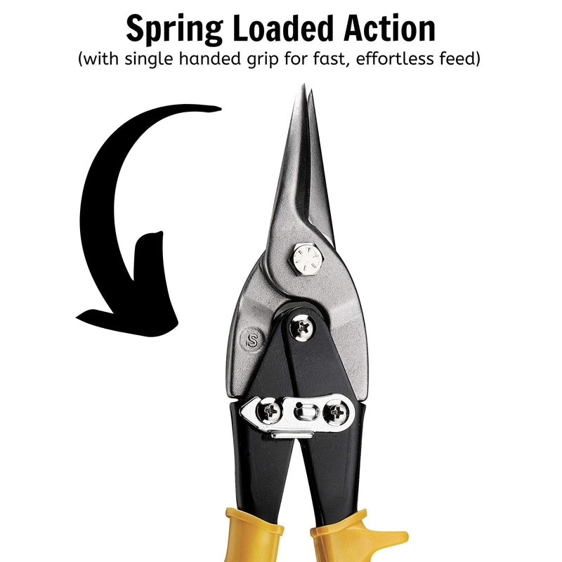Teng Tools Tin Snip High Leverage Straight Teng Tools - Dynamic Drive