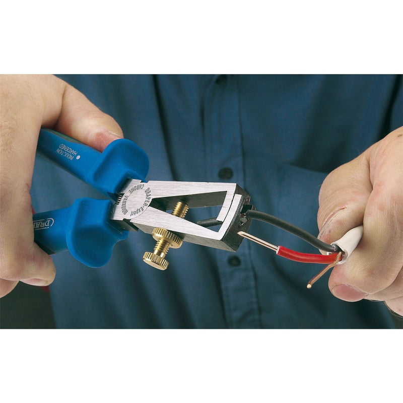 Draper Heavy Duty Soft Grip Wire Stripping Pliers, 150mm 68894 Draper - Dynamic Drive