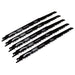 Sealey Reciprocating Saw Blade Wood 240mm 5tpi Pack of 5 WRS3029/240 Sealey - Dynamic Drive