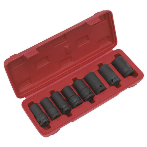 Sealey Locking Wheel Nut Removal Set 8pc 1/2"Sq Drive SX202 Sealey - Dynamic Drive