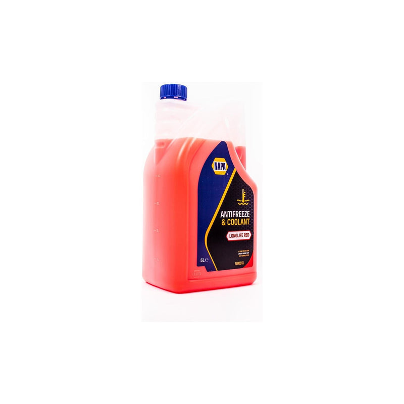 NAPA Red Antifreeze & Coolant Concentrate 5L Long Life Hi Spec 5 Litre NAPA - Dynamic Drive