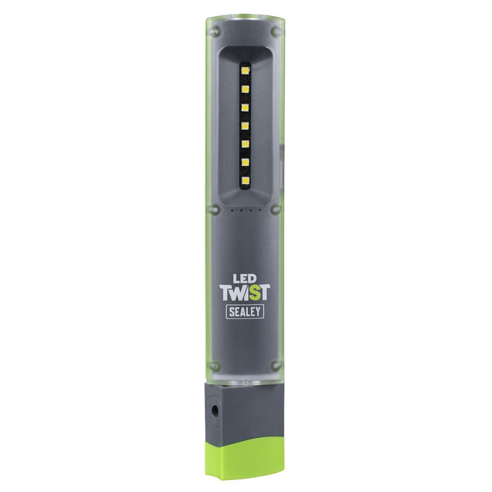 Sealey LED Twist Rechargeable Inspection Light 2W & 1W SMD LED LED401G Sealey - Dynamic Drive