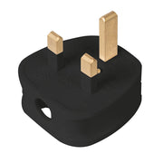 Powermaster 13A Fused Plug Black PowerMaster - Dynamic Drive