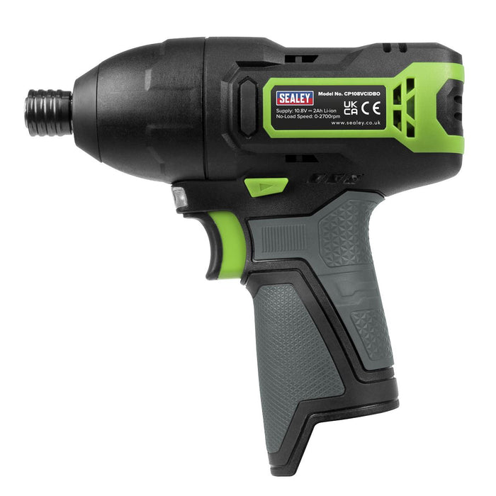 Sealey SV10.8 Series 1/4"Hex Drive Cordless Impact Driver 10.8V - Body Only Sealey - Dynamic Drive