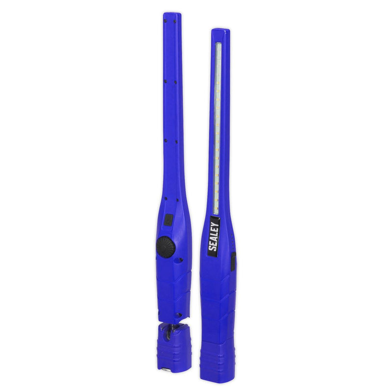 Sealey Rechargeable 360 Slim Inspection Light 8W & 1W SMD LED& UV Light Black Li Sealey - Dynamic Drive