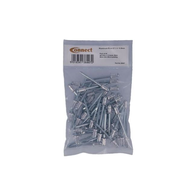 Connect Aluminum Trim Rivet - for Fiat, for Mercedes-Benz 50pc 36447 Tool Connection - Dynamic Drive