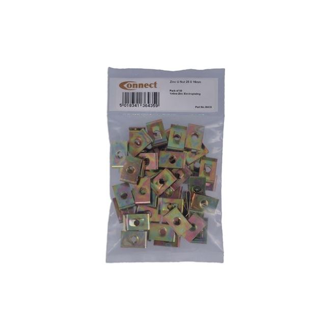 Connect Zinc U-Nut - Universal 50pc 36435 Tool Connection - Dynamic Drive