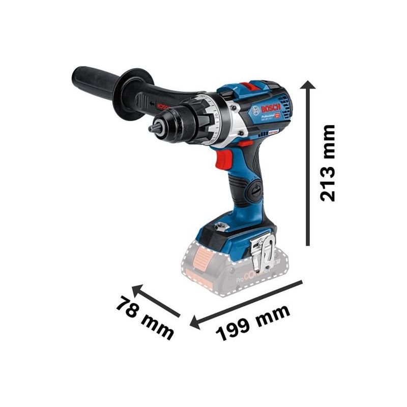 Bosch GSR 18V-110 C Professional Drill Driver 18V 2 x 5.0Ah Li-ion Bosch - Dynamic Drive
