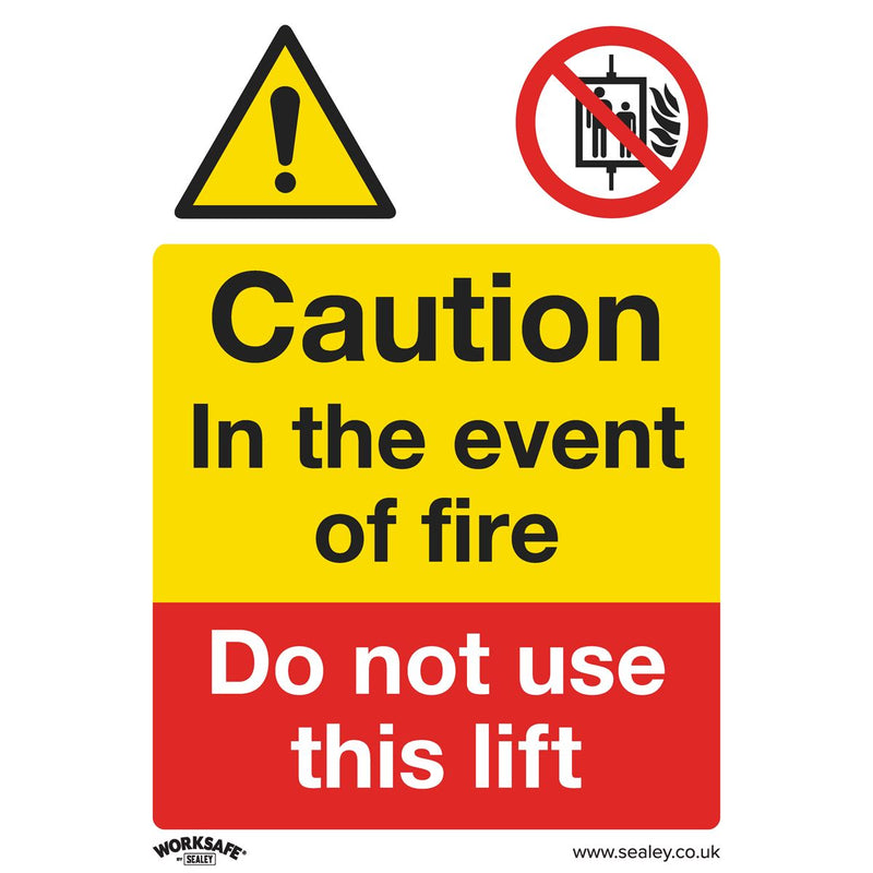 Sealey Warning Safety Sign Caution Do Not Use Lift Self-Adhesive Vinyl Pack of 1 Sealey - Dynamic Drive