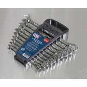Sealey Combination Ratchet Spanner Set 10pc Extra-Long Metric AK63914 Sealey - Dynamic Drive