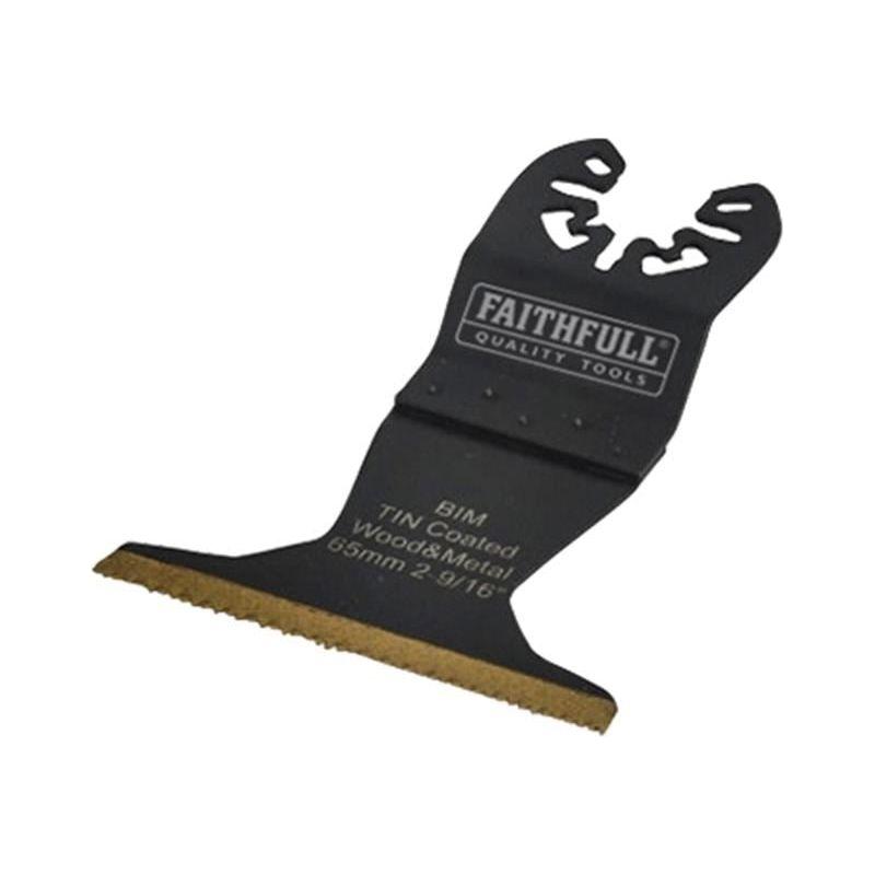 Faithfull Multi-Functional Tool Bi-Metal Flush Cut TiN Coated Blade 65mm Faithfull - Dynamic Drive