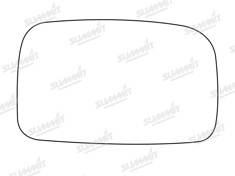 Summit Stick-On Aspheric Mirror Glass fits VW Polo 96 on RHS Summit - Dynamic Drive
