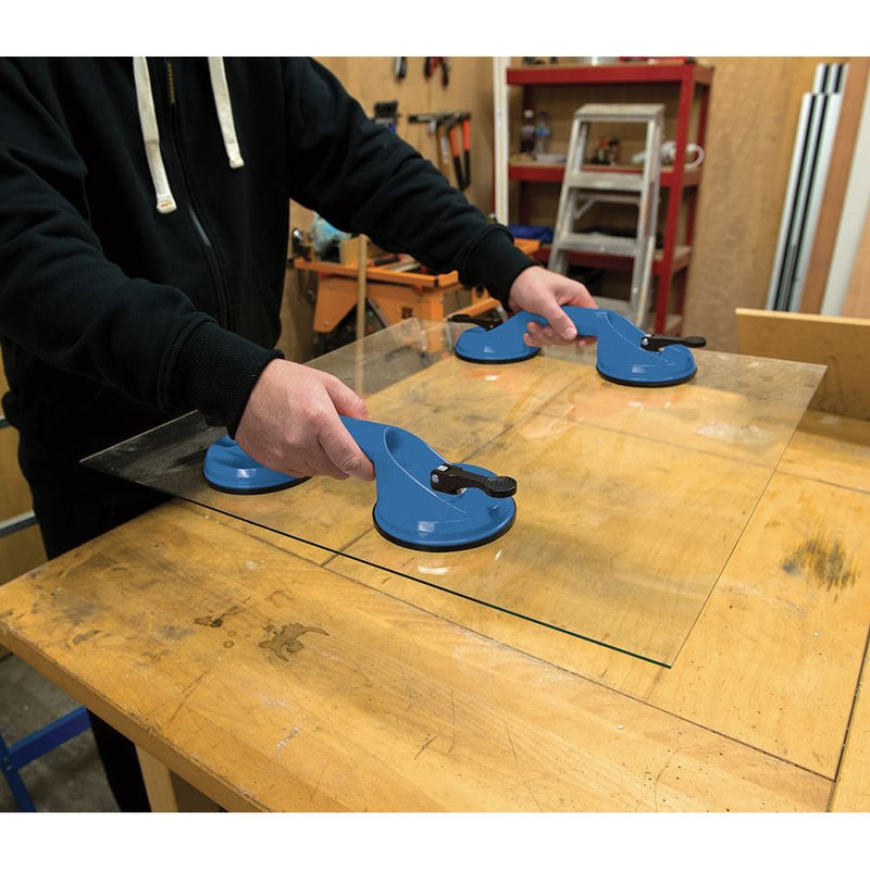 Silverline Double Suction Pad 70kg 675088 Silverline  - Dynamic Drive