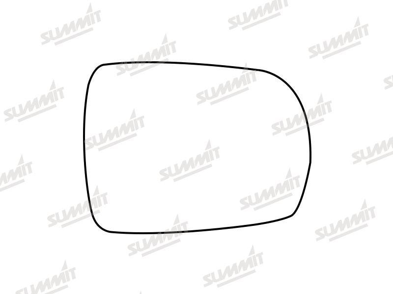 Summit Stick-On Standard Mirror Glass fits Ford Edge 14 to 17 RHS Summit - Dynamic Drive