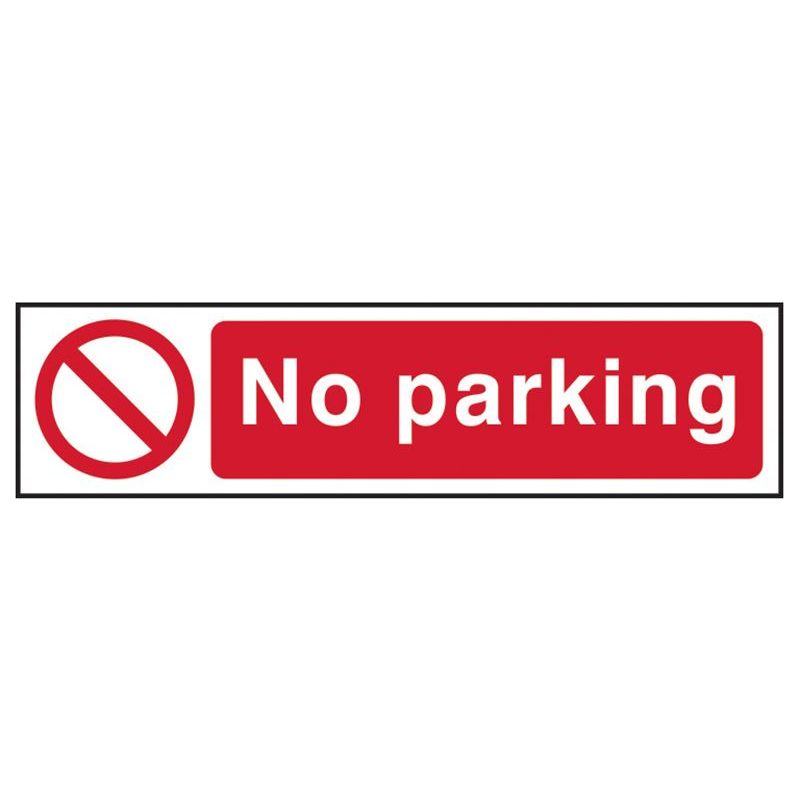 Scan No Parking - PVC Sign 200 x 50mm Scan - Dynamic Drive
