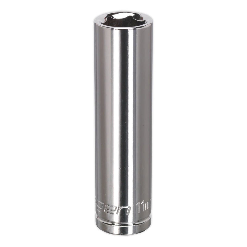 Sealey WallDrive Socket 11mm Deep 3/8"Sq Drive S0589 Sealey - Dynamic Drive