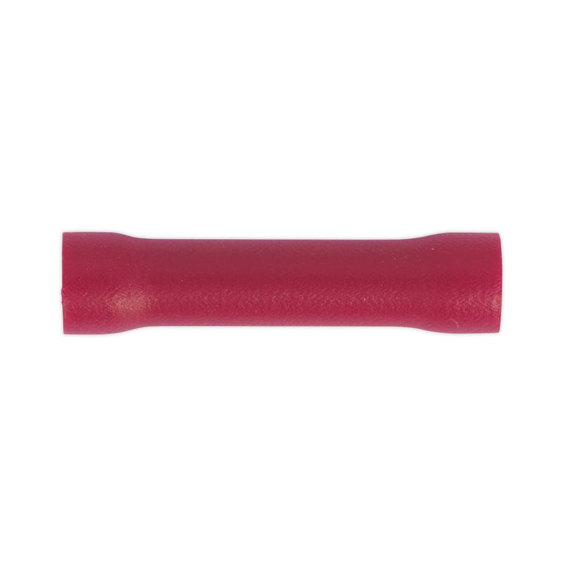 Sealey Butt Connector Terminal3.3mm Red Pack of 100 RT29 Sealey - Dynamic Drive