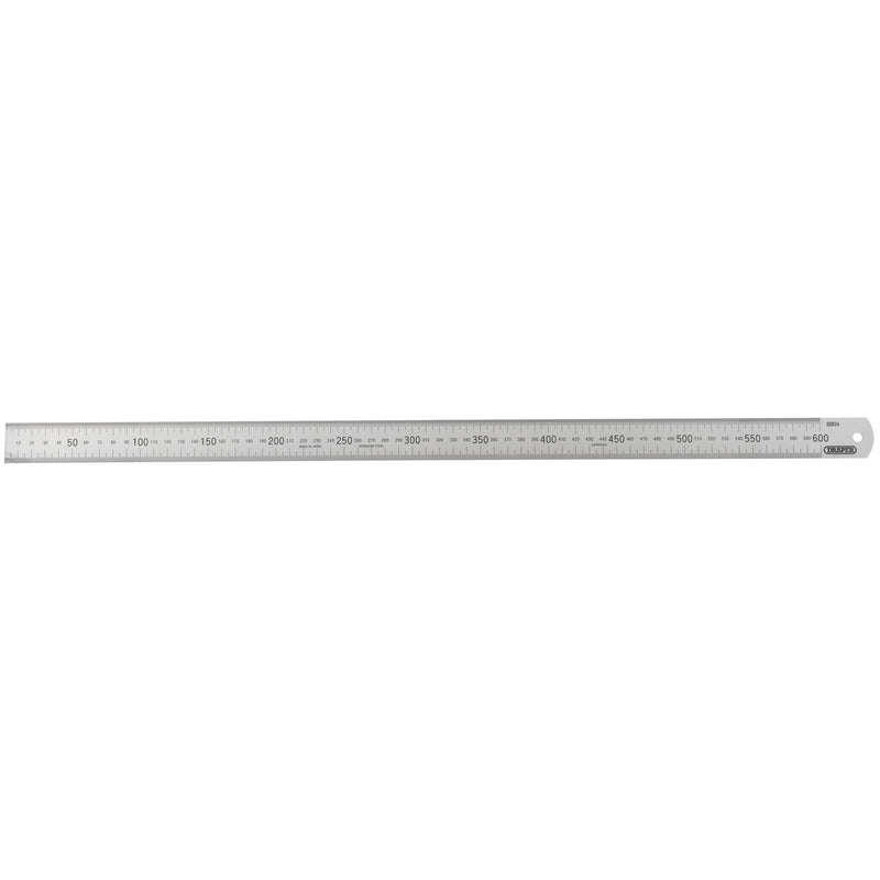 Draper Stainless Steel Rule, 600mm/24" 22672 Draper - Dynamic Drive