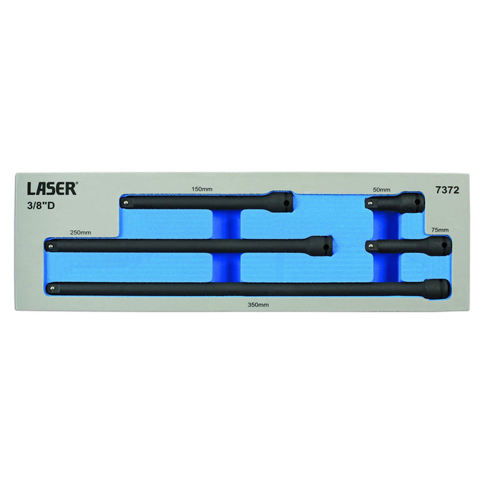 Laser Impact Extension Bar Set 3/8"D 5pc 7372 Laser - Dynamic Drive