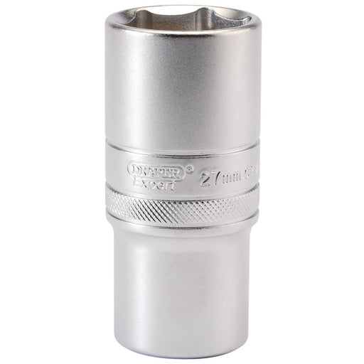 Draper 6 Point Metric Deep Socket, 1/2" Sq. Dr., 27mm 16657 Draper - Dynamic Drive