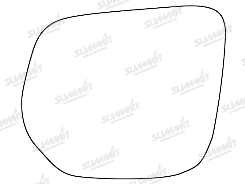 Summit Stick-On Standard Mirror Glass fits Isuzu D-Max 12 on LHS Summit - Dynamic Drive