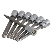 Bluespot Tools 3/8in Drive Extra Long Hex Ball Socket Bit Set, 7 Piece BlueSpot Tools - Dynamic Drive