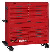 Teng Tools 53" PRO35™ Monster stack tool kit 1295 pieces red Town Tools - Dynamic Drive