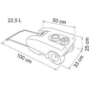 Fiamma Roll Tank 23 W (Waste) 02428A01- Fiamma - Dynamic Drive