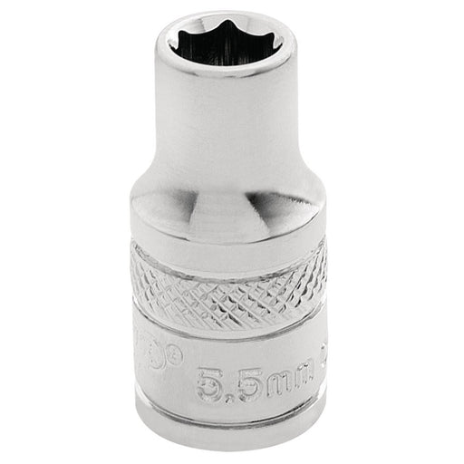 Draper HI-TORQ 6 Point Socket, 1/4" Sq. Dr., 5.5mm 32449 Draper - Dynamic Drive