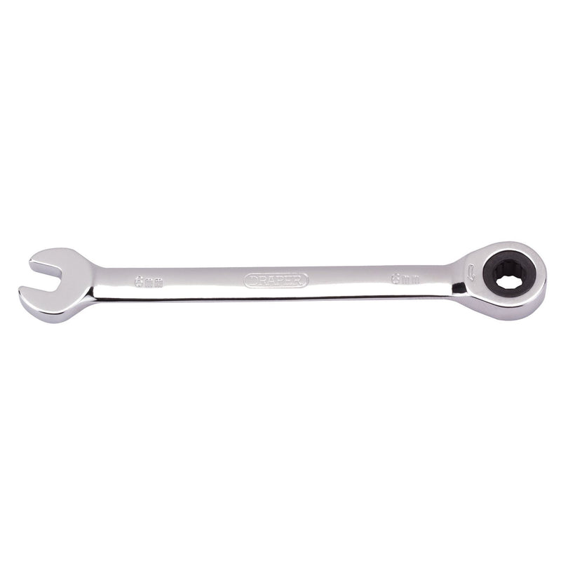 Draper Metric Ratcheting Combination Spanner, 6mm 31003 Draper - Dynamic Drive