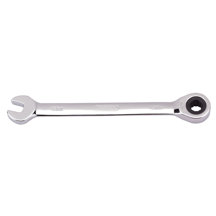 Draper Metric Ratcheting Combination Spanner, 6mm 31003 Draper - Dynamic Drive