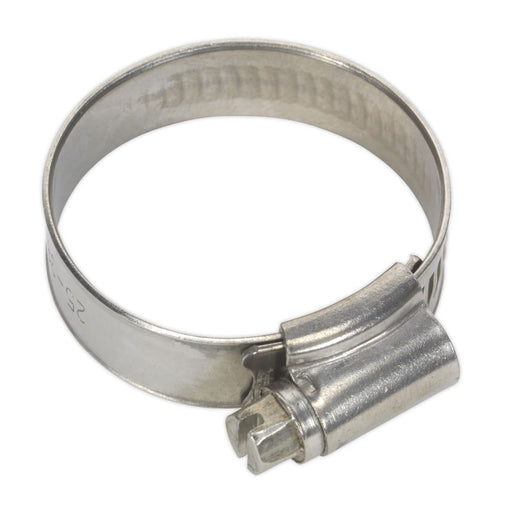 Sealey Hose Clip Stainless Steel 25-38mm Pack of 10 SHCSS1A Sealey  - Dynamic Drive