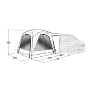 Outwell Milestone Lux Poled Driveaway Campervan Awning Outwell - Dynamic Drive