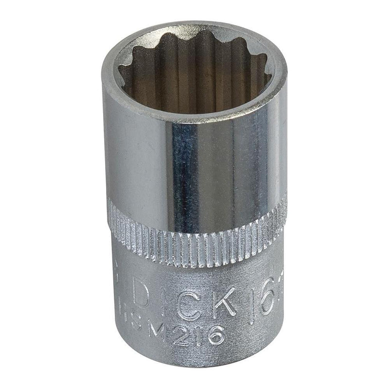 King Dick Socket SD 1/2" Metric 12pt 16mm King Dick - Dynamic Drive