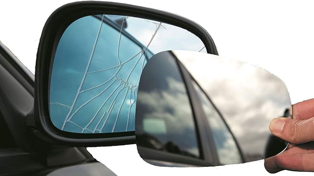 Summit Stick-On Standard Mirror Glass fits VW Polo 09 to 13 RHS Summit - Dynamic Drive